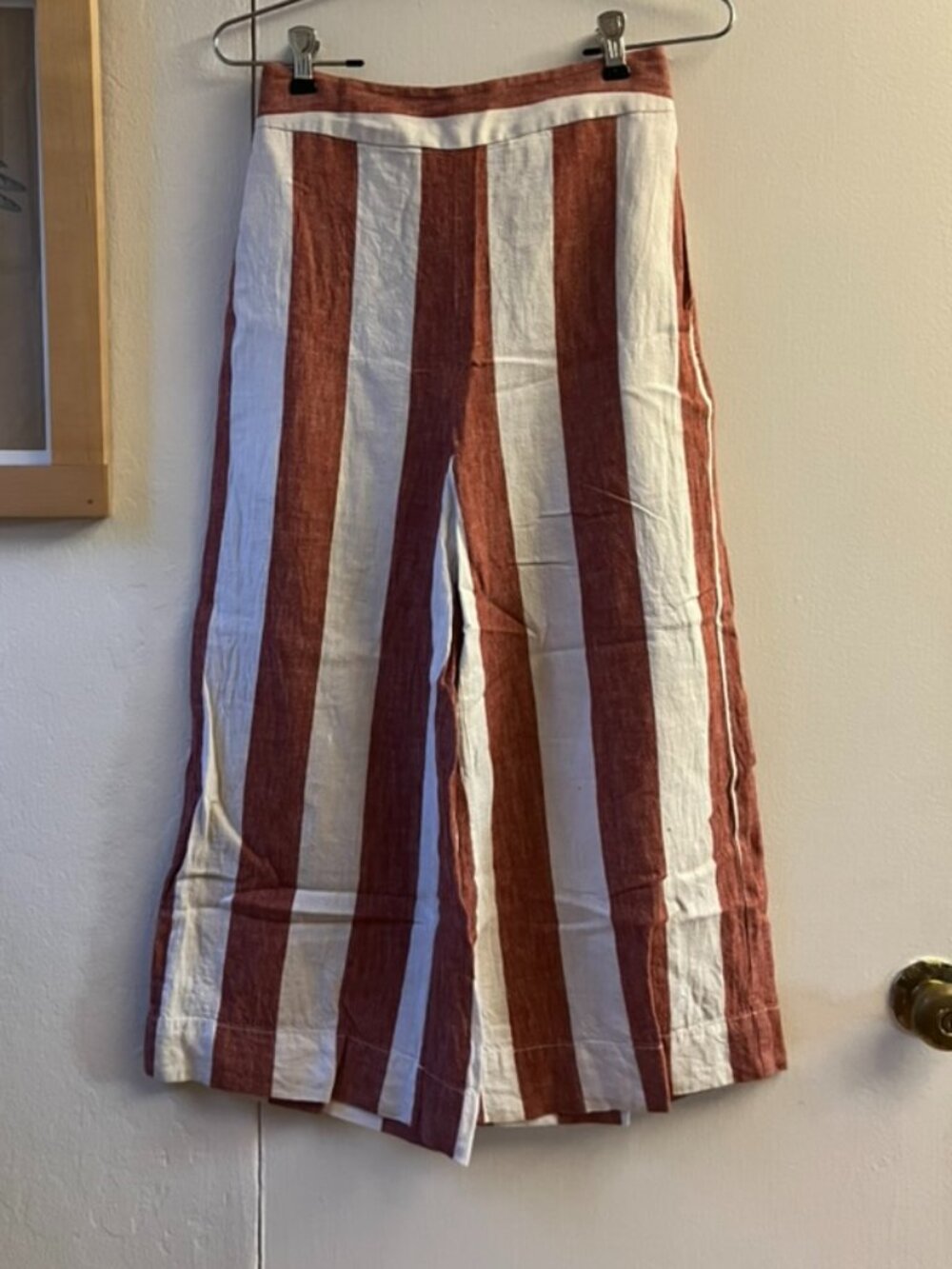 Wide-Leg Cotton Pants